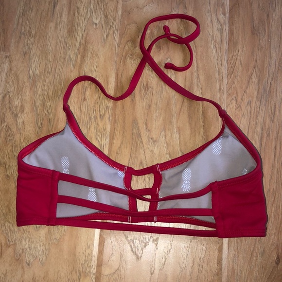Midori bikinis maua loa red top size M - Picture 2 of 4